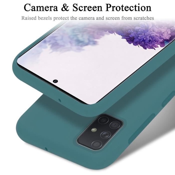 Coque - CADORABO - Samsung Galaxy A71 4G - LIQUID GREEN - Silikon TPU - Stötskydd VÄTSKA GRÖN