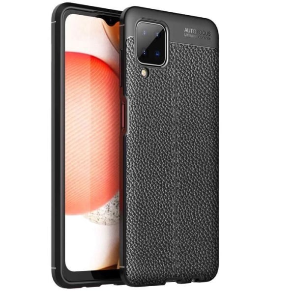 Skyddsfodral - CADORABO - Samsung Galaxy A12 / M12 - Syntetisk läder - TPU - Elegant design Svart