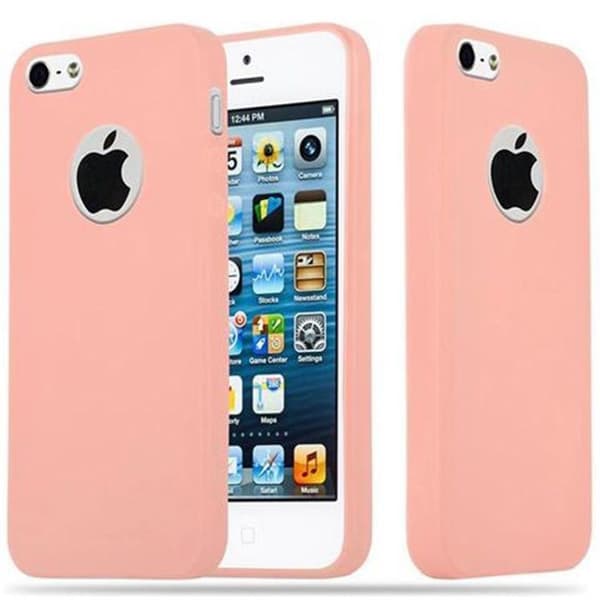 Skal för iPhone 5 / 5S / SE 2016 CANDY ROSE VIF Stötsäker Silikon Ros