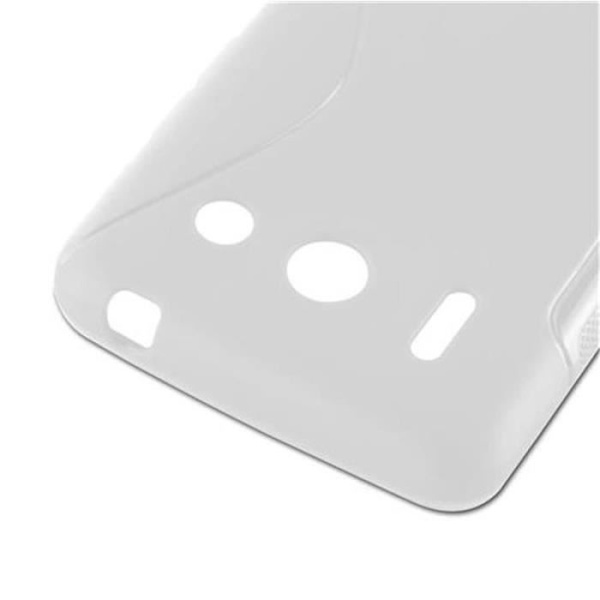 Huawei ASCEND G510 Fodral i SEMI TRANSPARENT av Cadorabo (Design -S-) Ultratunt mjukt silikongel TPU-fodral med anti-chock