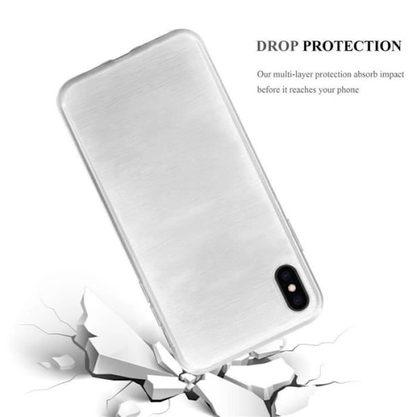 Skyddsskal - CADORABO - Apple iPhone XS MAX - Silikon TPU - Ultra-tunn - Stötsäker Grå