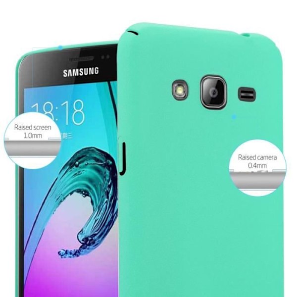 Coque - CADORABO - Samsung Galaxy J3 2017 - Hårt skydd - Matt design - Grön färg Grön