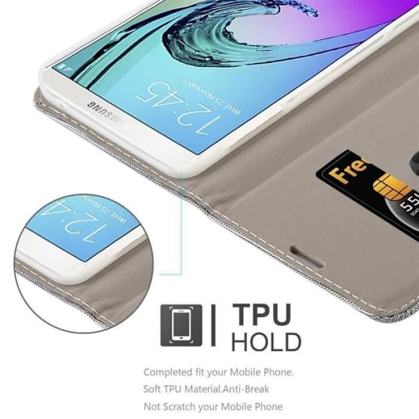 Cadorabo Fodral till Samsung Galaxy A7 2016 i LJUSGRÅ BRUN
