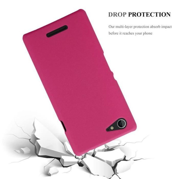 Coque - CADORABO - Sony Xperia E3 - Hård Skydd - Matt Design - Färg Rosa Rosa