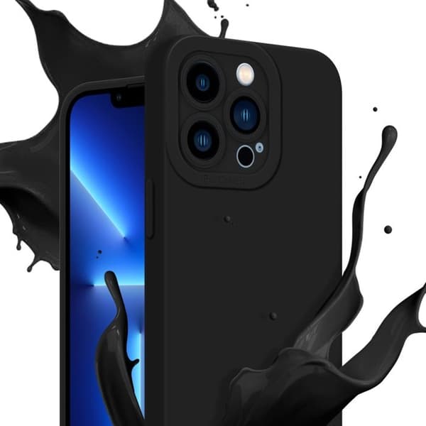 Skyddsfodral för iPhone 12 PRO MAX i FLUID SVART Stötskyddande Svart