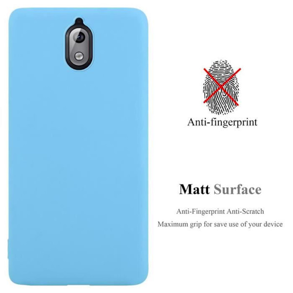 Coque - CADORABO - Nokia 3.1 - Silikon TPU - Chockskydd - Design Candy Blå BLÅTT GODIS