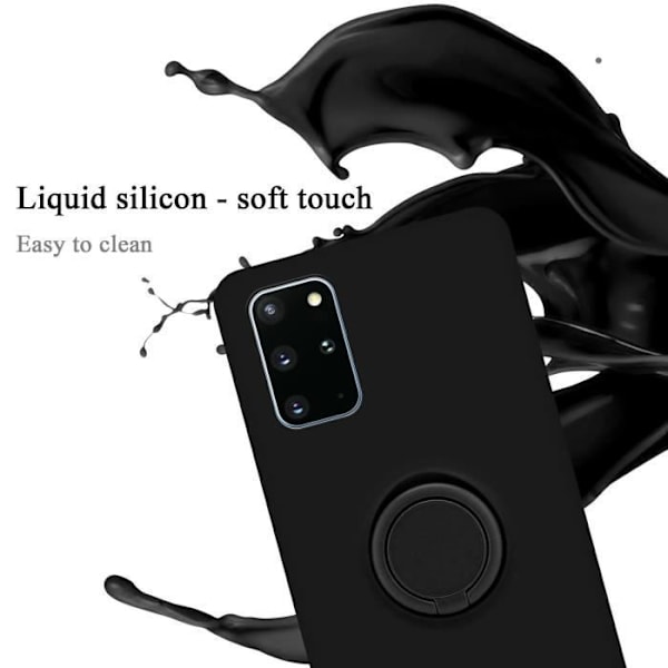 Coque - CADORABO - Samsung Galaxy S20 PLUS - TPU-skydd - Tunn design - Färg svart Svart