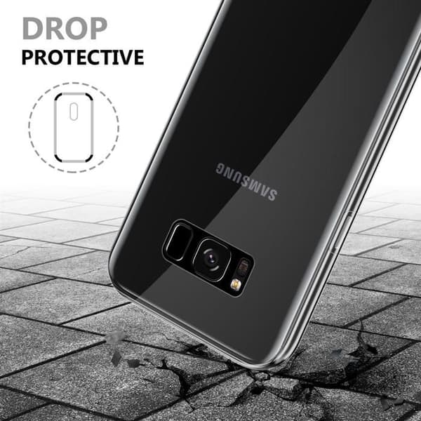 Transparent skydd för Samsung Galaxy S8 PLUS, helskydd Vit