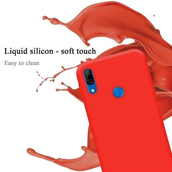 Cadorabo skal för Huawei P SMART Z / Y9 Prime 2019 / Enjoy 10 Plus - i Röd - Flexibel silikon TPU Röd