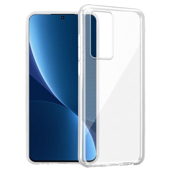 Transparent stötsäker silikonfodral för Xiaomi 12 PRO Vit