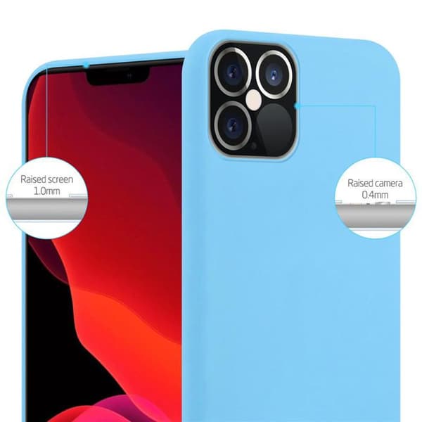 Skal för iPhone 12 PRO MAX CANDY BLÅ Stötsäker Silikon Blå