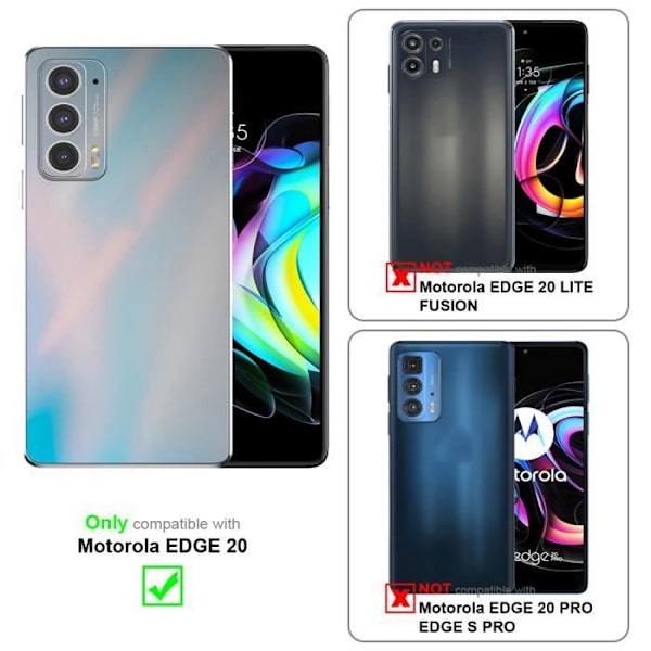 Skärmskydd i härdat glas för Motorola EDGE 20 skyddsfilm i HÖGT TRANSPARENT Härdat härdat glas
