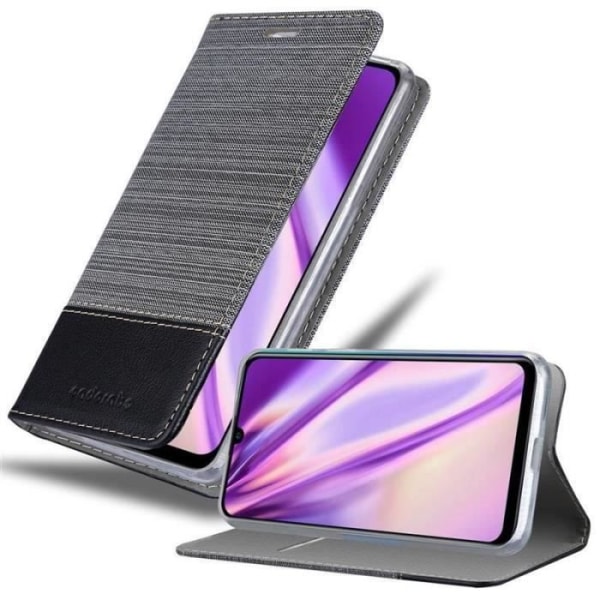 Coque - CADORABO - Huawei P SMART PLUS - Simili-läder - Svart - Ställfunktion Svart
