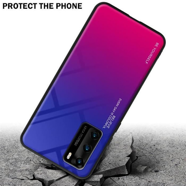 Fodral till Huawei P40 Skal i VIOLTT - RÖD Fodral Skyddsskydd i två färger TPU