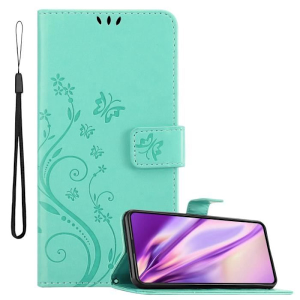 Fodral för Asus ZenFone 8 FLIP - CADORABO - Turkos - Syntetiskt läder - Mjuk - Magnetisk Turkos