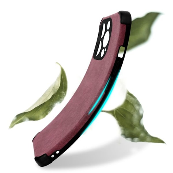 Coque för Apple iPhone 13 PRO Etui i Bourgogne Lila Hölster Cover Case i elegant silikon TPU konstläder Lila