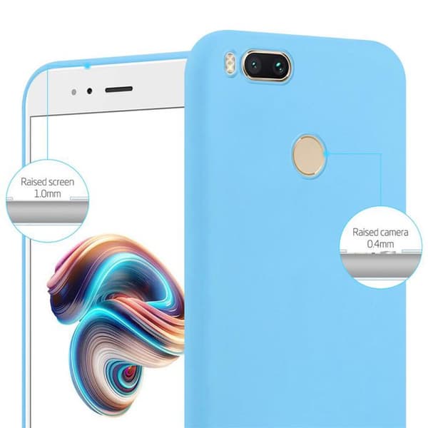 Skyddsfodral för Xiaomi Mi A1 / Mi 5X CANDY BLÅ Stötsäker Silikon Blå