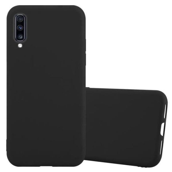 Fodral för Samsung Galaxy A70 / A70s i CANDY BLACK Cadorabo Cover Protection Silikon TPU-fodral