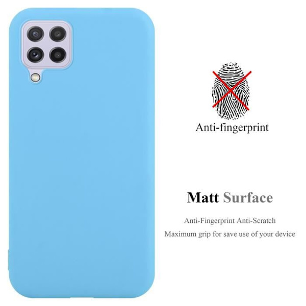 Coque - CADORABO - Samsung Galaxy A22/M22/M32 4G - Candy Blå - Skydd i Silikon TPU - Trendig Design Candy Blue