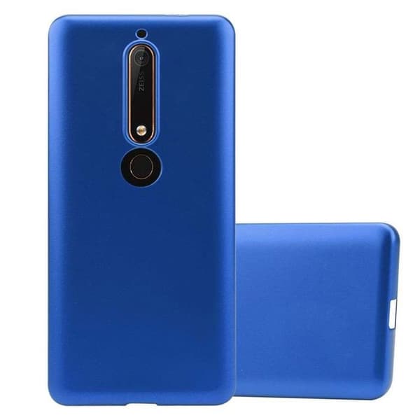 Skyddsskal för Nokia 6.1 Skyddsskal i MATTE METALLBLÅ Design Blå