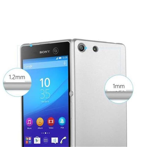 Skyddsfodral för Sony Xperia M5 Skyddsfodral i MATTE DESIGN METALLIC SILVER Grå