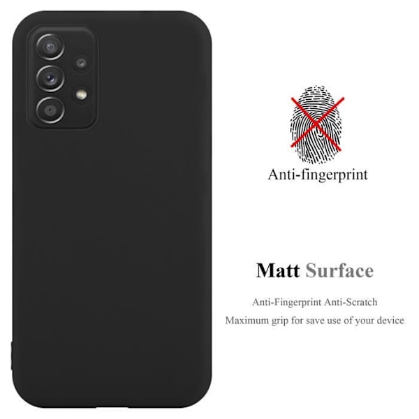 Fodral för Samsung Galaxy A52 (4G / 5G) / A52s Fodral i CANDY BLACK Fodral Skyddsskydd Silikon TPU Fodral Svart