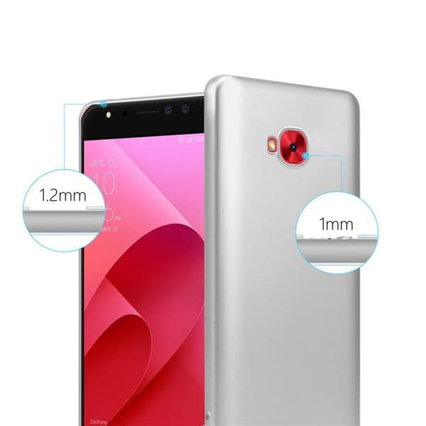 Skyddsfodral för Asus ZenFone 4 Selfie PRO Skyddsfodral i MATTSILVER Metallic Design Grå
