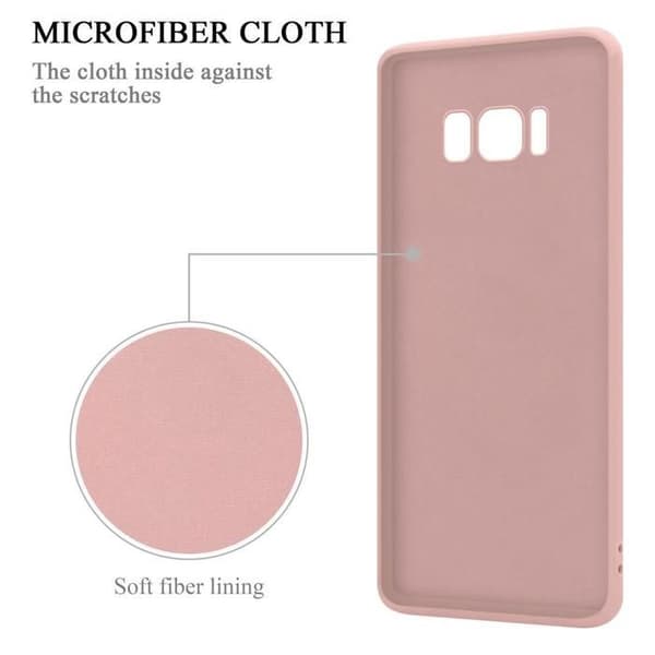 Skyddsfodral för Samsung Galaxy S8 PLUS i LIQUID PINK Stötskydd Ros