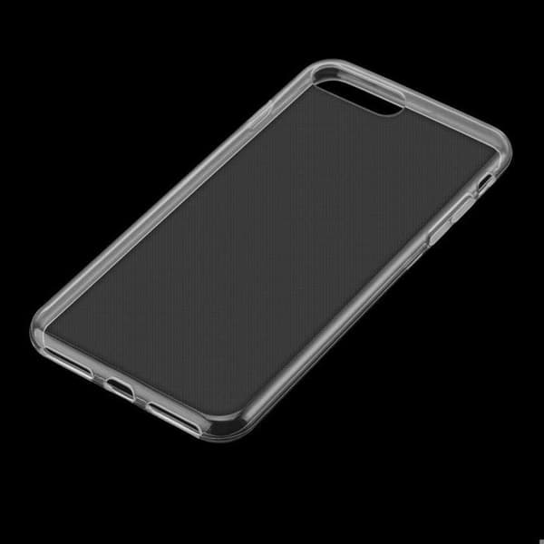 Skal för iPhone 7 PLUS / 7S PLUS / 8 PLUS i transparent stötabsorberande silikon Vit