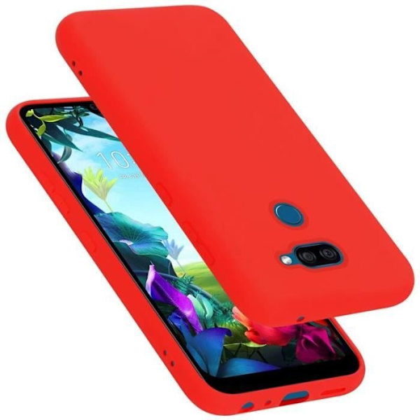 Mobilskal - CADORABO - LG K40S - Flexibel TPU-silikon - Optimal skydd - Tunn och lätt design Röd