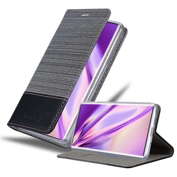 Skyddsfodral för Samsung Galaxy NOTE 10 PLUS i GRÅSVART Stötskyddande Etui Grå