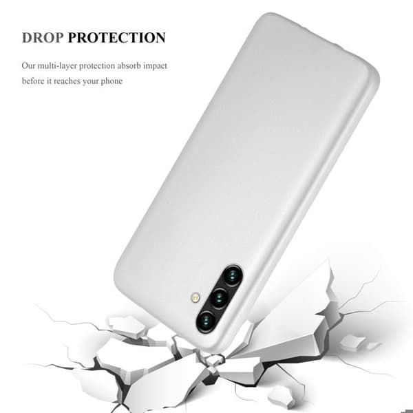Skyddsfodral för Samsung Galaxy A13 5G Skyddsfodral i MATTSILVER Metallic Design Grå