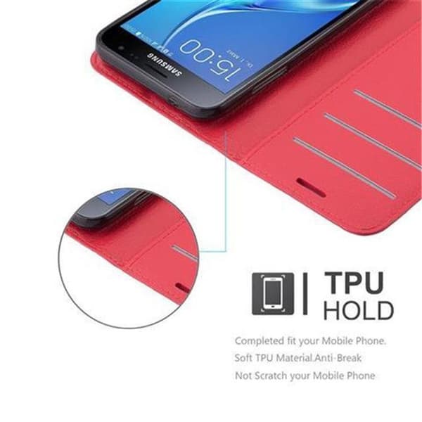 Fodral för Samsung Galaxy J3 2016 i KIRSCHRÖD Röd