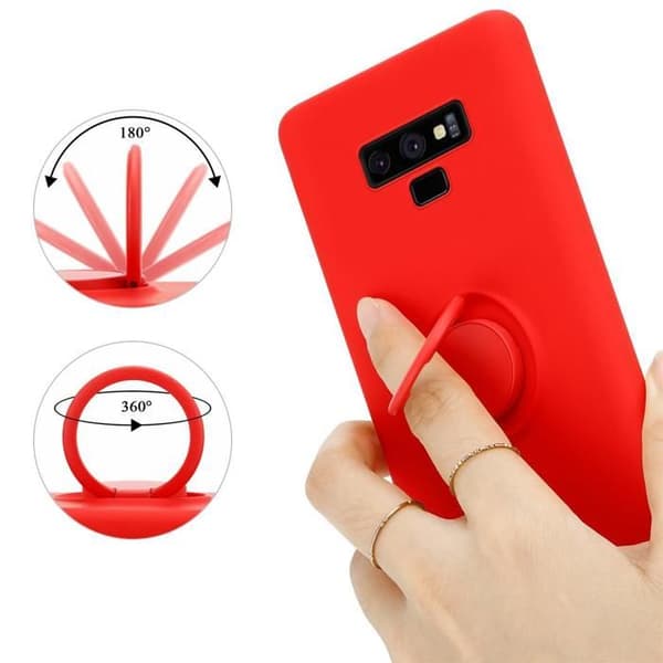 Skyddsfodral för Samsung Galaxy NOTE 9 i LIQUID RED Stötabsorberande skydd Röd