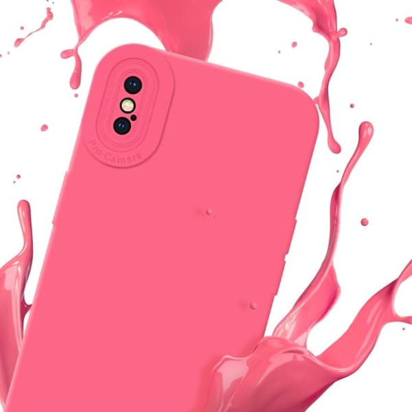 Skyddsfodral för iPhone XS MAX i FLUID RÖD Stötsäker Röd