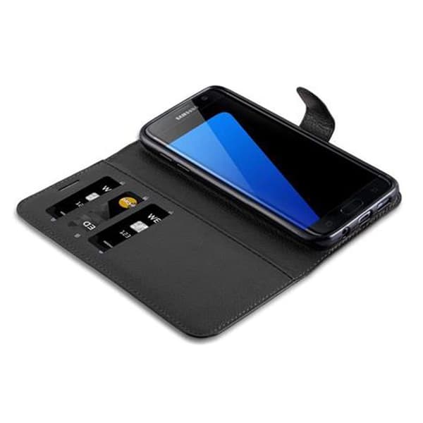 Etui för Samsung Galaxy S7 EDGE i JET BLACK Svart