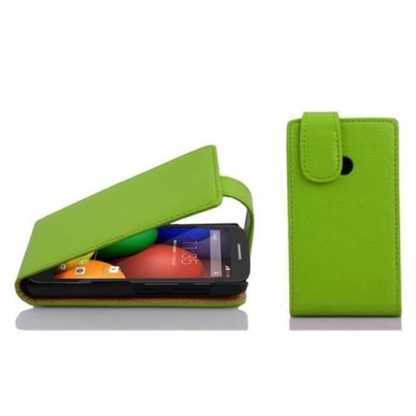 Cadorabo Huawei ASCEND Y330 DESIGN FLIP Style Fodral Fodral i konstläder Struktur PAPEGOTA GRÖN