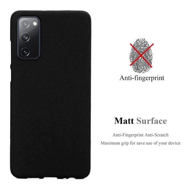 Skyddsfodral - CADORABO - Samsung Galaxy S20 FE - Silikon TPU - Frost svart - Tunn och lätt design Frost Svart