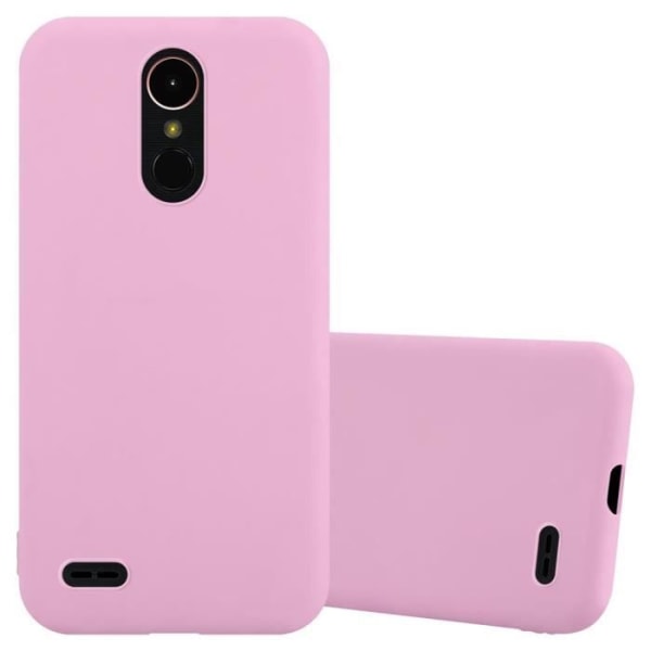 Fodral för LG K10 2017 i CANDY BRIGHT PINK Cadorabo Cover Protection Silikon TPU Fodral