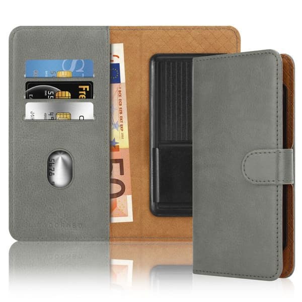 Fodral för Honor 200 Skal i GRÅT Plånboks Skydd Grå