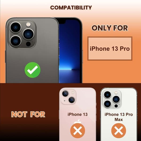 Härdat glas för iPhone 13 PRO Skärmskydd Vit