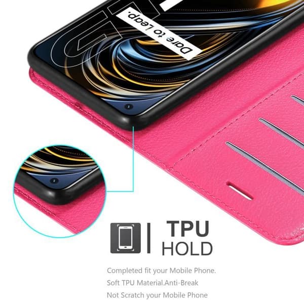 Etui för Realme GT / GT Neo 2T / Q3 PRO i SOCKERROSA Ros