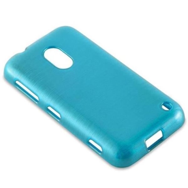 Nokia Lumia 620 Fodral i TURQUOISE från Cadorabo (BORSTAD METALL DESIGN) Ultratunt mjukt silikongel TPU-fodral med