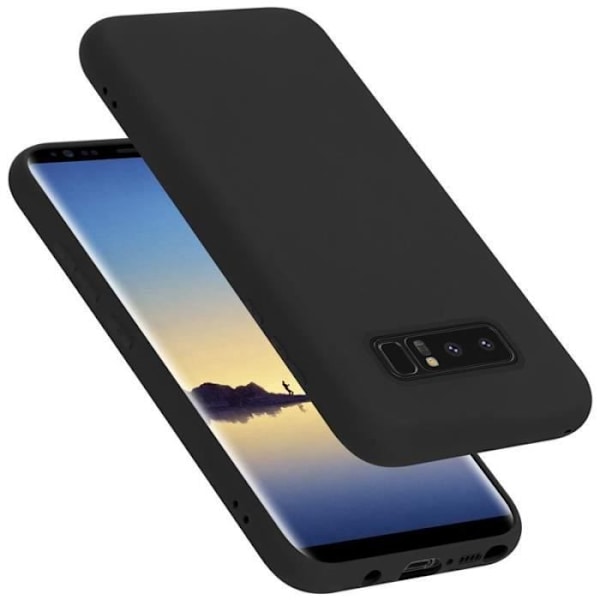 Cadorabo skal för Samsung Galaxy NOTE 8 - i svart - Flexibel TPU-silikon Svart