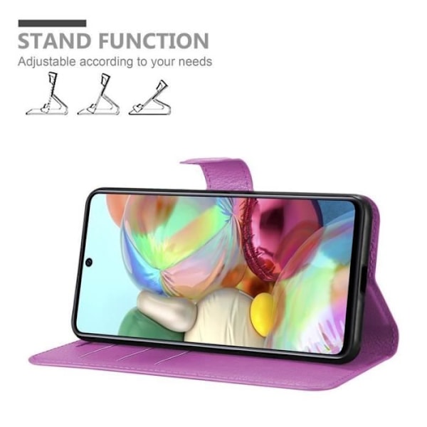 Coque - CADORABO - Samsung Galaxy A71 5G - Lila - Flexibel - Bokstöd funktion Lila