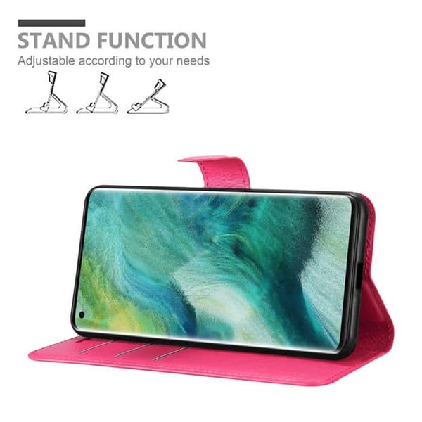 Etui för Oppo FIND X2 PRO i SOCKERROSA Ros