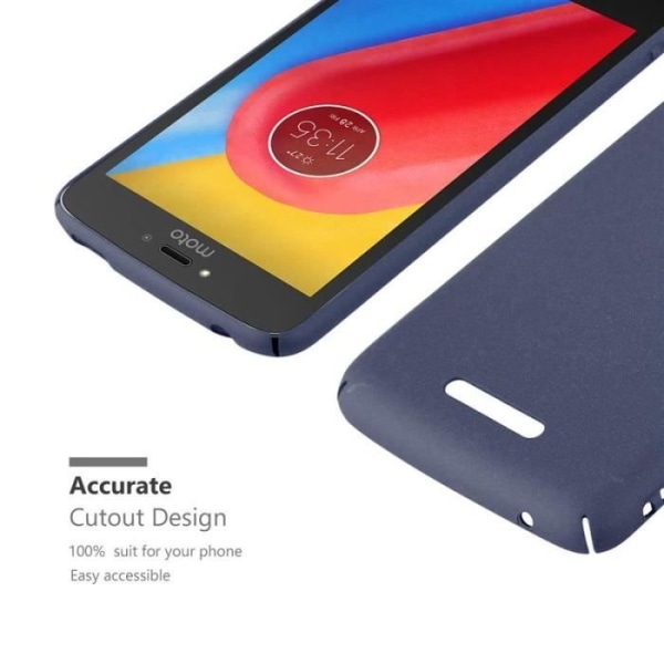 Coque - CADORABO - MOTO C PLUS - Hårda skydd - Matt design - Blå färg Blå