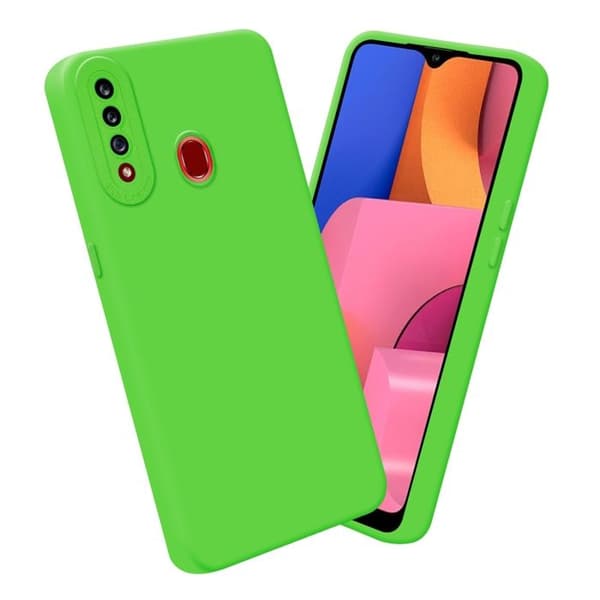 Skyddsfodral för Samsung Galaxy A20s i FLUID GRÖN Stötsäker Grön