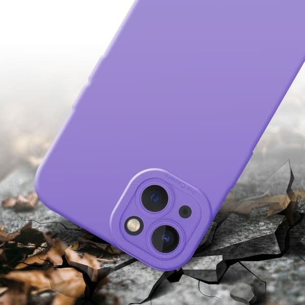 Skyddsfodral för iPhone 14 PLUS i FLUID LJUST LILA Stötskyddande Violett