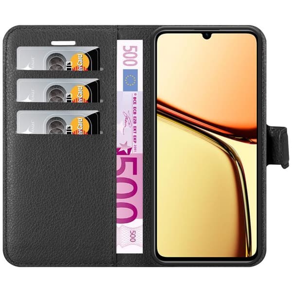 Etui för Realme C61 / C63 i JET BLACK Svart